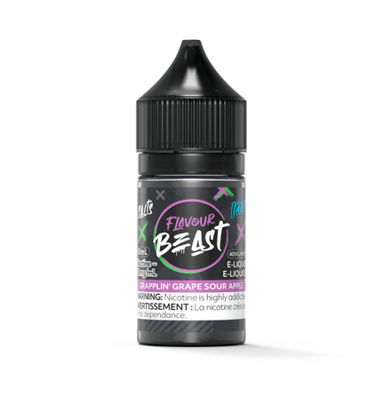 Flavour Beast Salt Nicotine Grapplin Grape Sour Apple E-Liquid