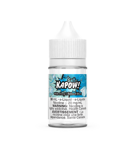 Kapow Salt Nicotine E-Liquid White Freeze