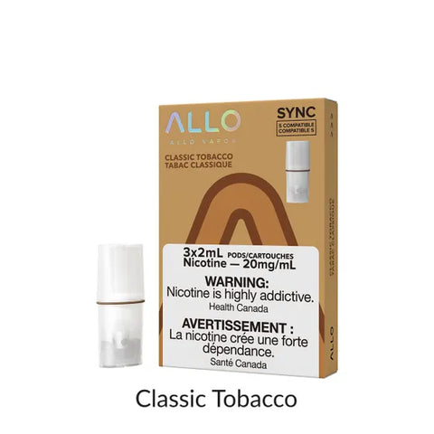 Allo Sync Pods: Classic Tobacco 20mg