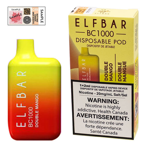 Elf Bar BC 1000:  Double Mango 20mg