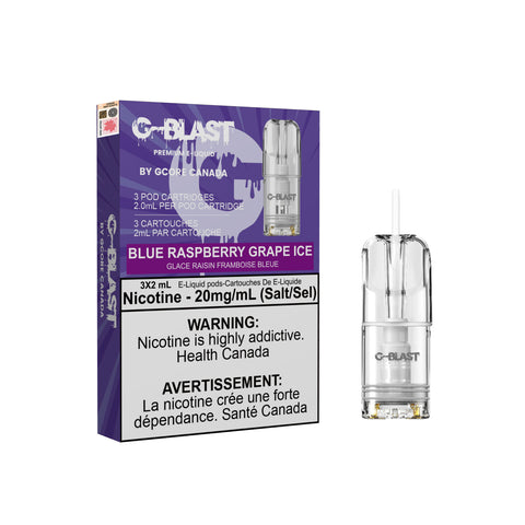 G Blast Pods: Blue Raspberry Grape Ice 20mg