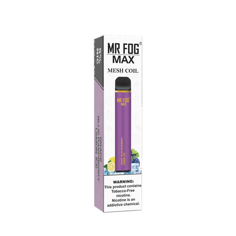 Mr Fog Max: Grape Blue Raspberry Lemon Ice 20mg