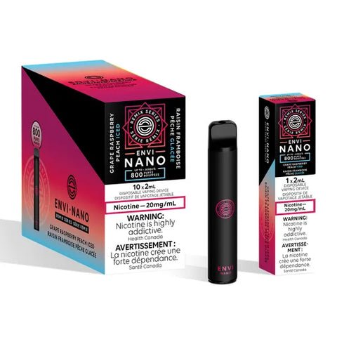 Envi Nano: Grape Raspberry Peach Ice 20mg